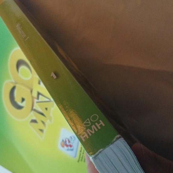 Go Math! Volume 1 Textbook/Workbook In New, Good Condition - Picture 9 of 11